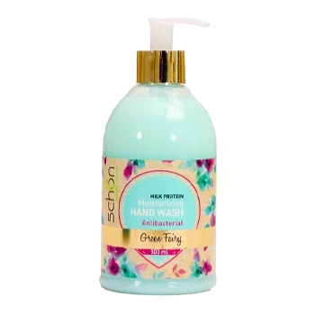 مایع دستشویی کرمی سبز آبی گرین فیری 500ML شون