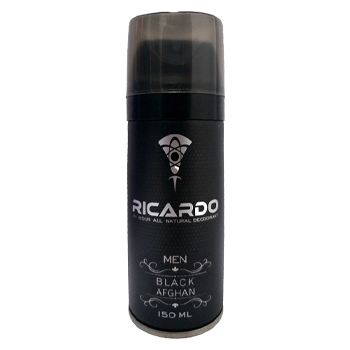 اسپری خوشبو کننده مردانه با رایحه بلک افغان 150ML ریکاردو