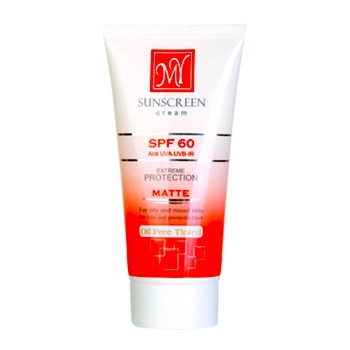 ضد آفتاب SPF60 فاقد چربی کرم پودری رنگی 50ML مای