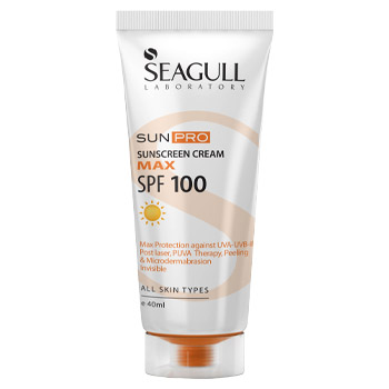 ضد آفتاب SPF 100 فاقد رنگ سی گل