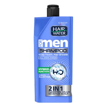 شامپو آبرسان و ضد شوره مناسب پوست حساس مردانه 410 ميل 2in1 کامان