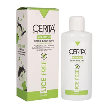 شامپو ضد شپش مناسب انواع مو 95 میل سریتا