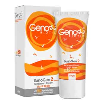 ضد آفتاب پوست چرب بژ روشن 50 گرم ژنو بایوتیک