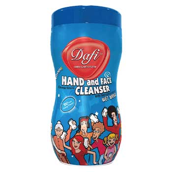 دستمال مرطوب دست و صورت کمر باریک Anti Bacterial دافی 70 برگی