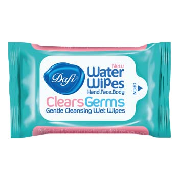 دستمال مرطوب پاک کننده دست و صورت آنتی باکتریال 12 برگ دافی