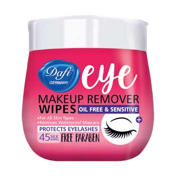 دستمال مرطوب پاک کننده آرایش چشم 45 برگی دافی