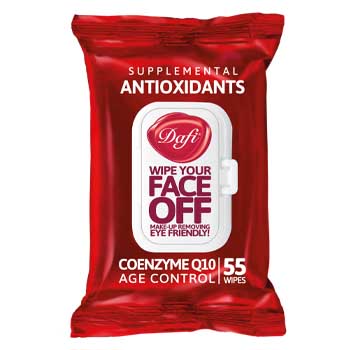 دستمال مرطوب پاک کننده آرایش آنتی اکسیدانت درب دار 55 عددی دافی