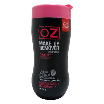 دستمال مرطوب پاک کننده آرایش بسته 70 عددی دکتر از