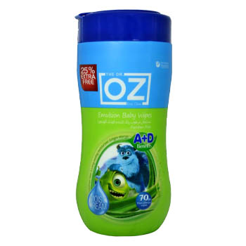دستمال مرطوب پاک کننده کودک حاوی ویتامین A+D بسته 70 عددی دکتر از