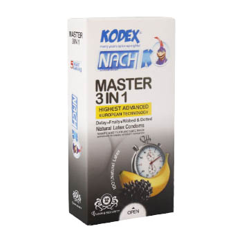 کاندوم 12 عددی 3 در 1 مستر کدکس