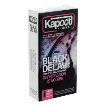 کاندوم 12 عددی مشکی تاخیری کاپوت