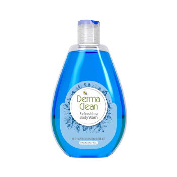 شامپو بدن خوشبو کننده و ضدتعریق مخصوص آقایان با عصاره شکوفه سیب 300 میلی لیتر درماکلین