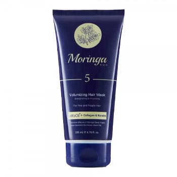 ماسک و حجم دهنده شماره 5 مناسب موهای نازک و شکننده 200ml مورینگا