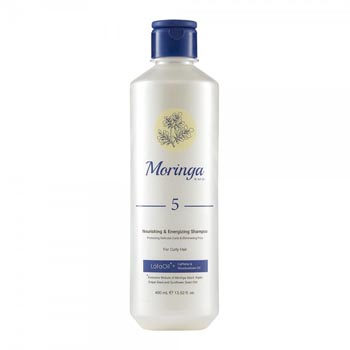 شامپو مغذی و انرژی بخش شماره 5 مناسب موهای فر 400ml مورینگا