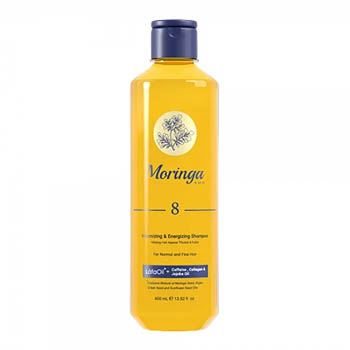 شامپو حجم دهنده و انرژی بخش شماره 8 مناسب موهای معمولی و نازک 400ml مورینگا