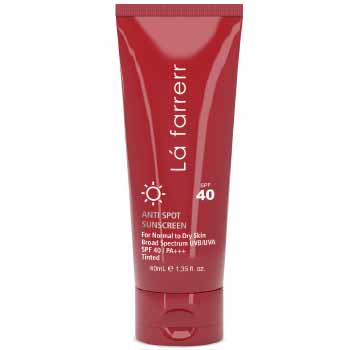 ضد آفتاب SPF40 ضد لک رنگی متوسط مخصوص پوست های خشک و معمولی 40ml لافارر
