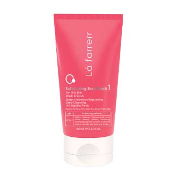 ژل شستشوی صورت لايه بردار شماره 1 مخصوص پوستهای چرب 150ml لافارر