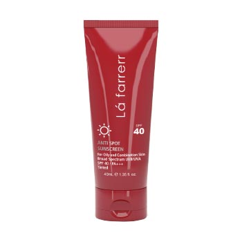 ضد آفتاب SPF40 ضد لک رنگی برنز (تیره) مخصوص پوست های چرب و آکنه ای 40ml لافارر