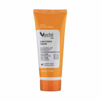 ضد آفتاب با رنگ بژ طبیعی SPF50 مخصوص پوست های خشک و معمولی 40 میل وچه