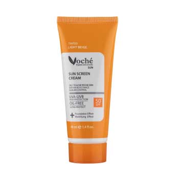 ضد آفتاب با رنگ بژ روشن SPF50 مخصوص پوست های چرب و مستعد آکنه 40 میل وچه