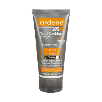 کرم ضد آفتاب SPF50 چندکاره آقایان فاقد چربی مناسب انواع پوست 50ml آردن