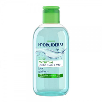 میسلار واتر 3 در 1 چشم و لب و صورت Mattifying مناسب پوست چرب و جوشدار هیدرودرم