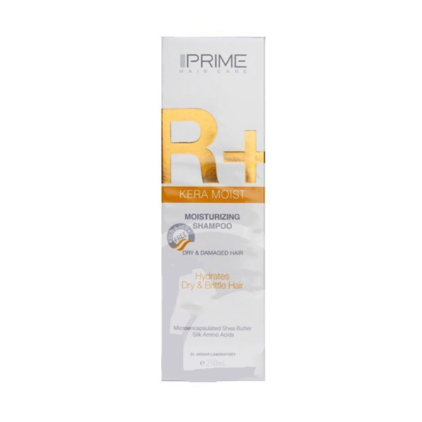 شامپو موهای آسیب دیده پریم مدل R+ Kera Moist حجم 250 میلی لیتر