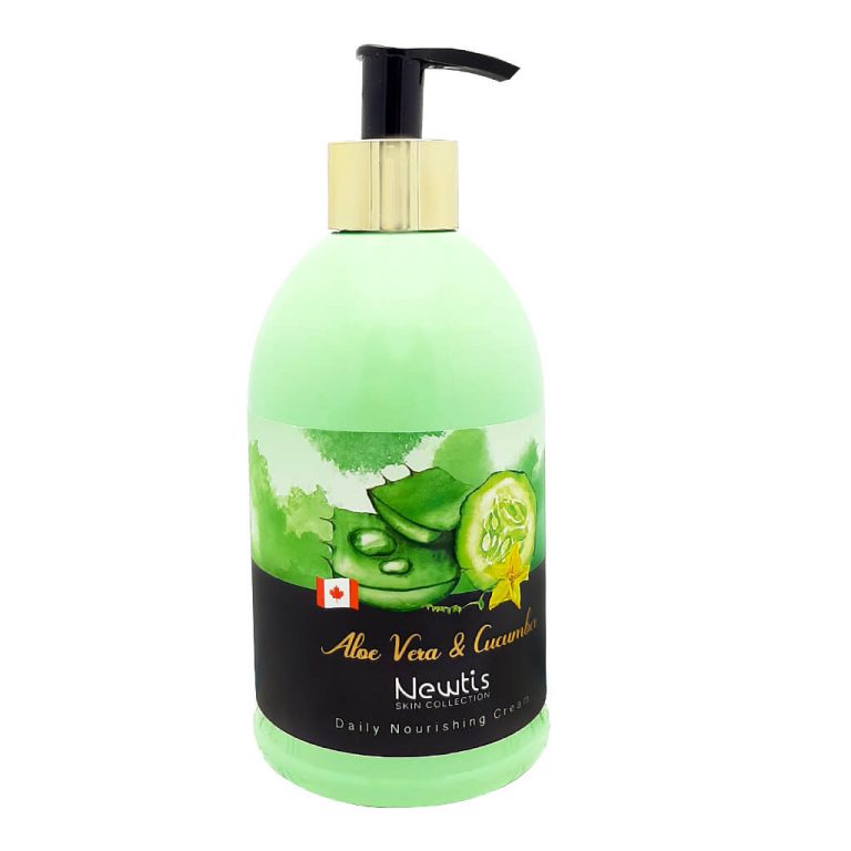 کرم مرطوب کننده پمپی نیوتیس مدل خیار و آلوئه ورا حجم 500
